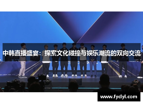 中韩直播盛宴：探索文化碰撞与娱乐潮流的双向交流
